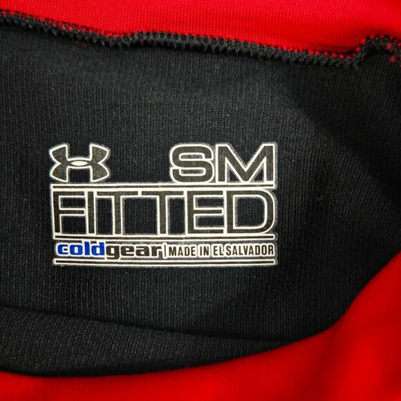 UNDER ARMOUR Cold Gear Long Sleeve Turtleneck FITTED Spandex Shirt Men's SMALL - Picture 2 of 14